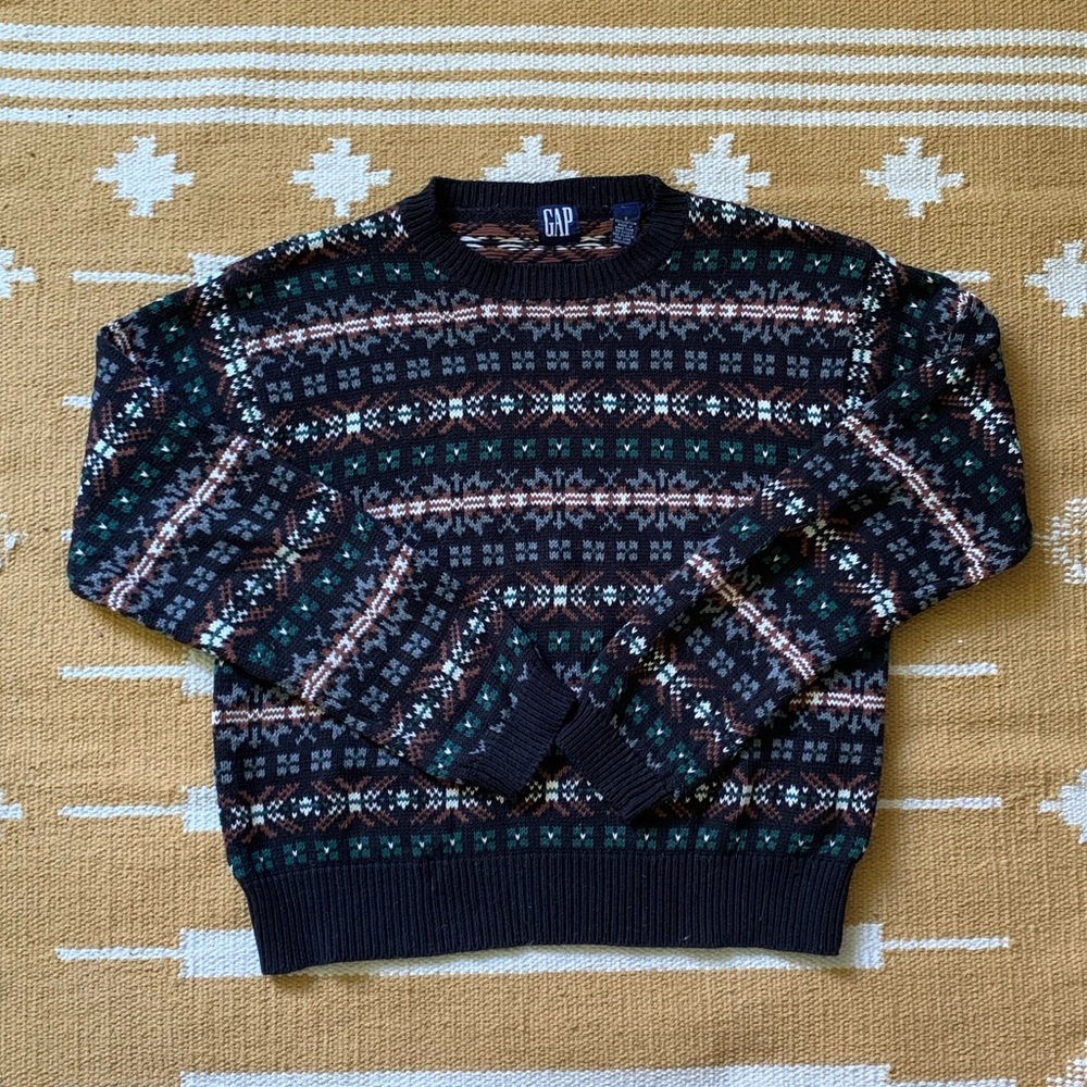 LAST CHANCE - Vintage 1990s Gap Fair Isle Sweater